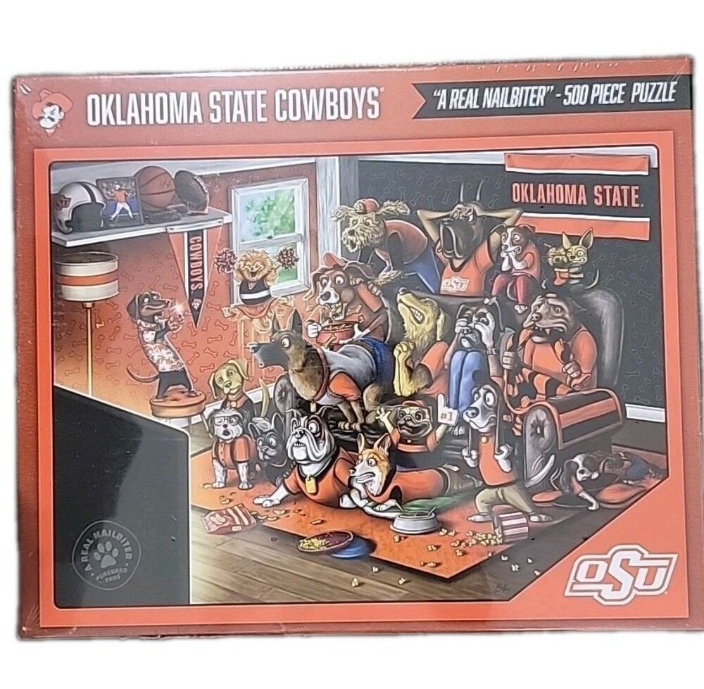 YouTheFan NCAA Oklahoma State Cowboys Purebred Fans 500pc Puzzle - A Real Nai...